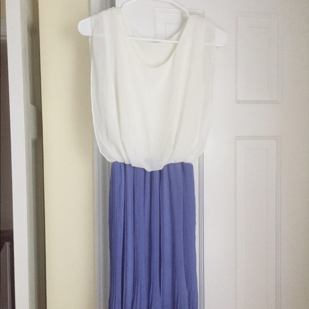 Two toned chiffon dress